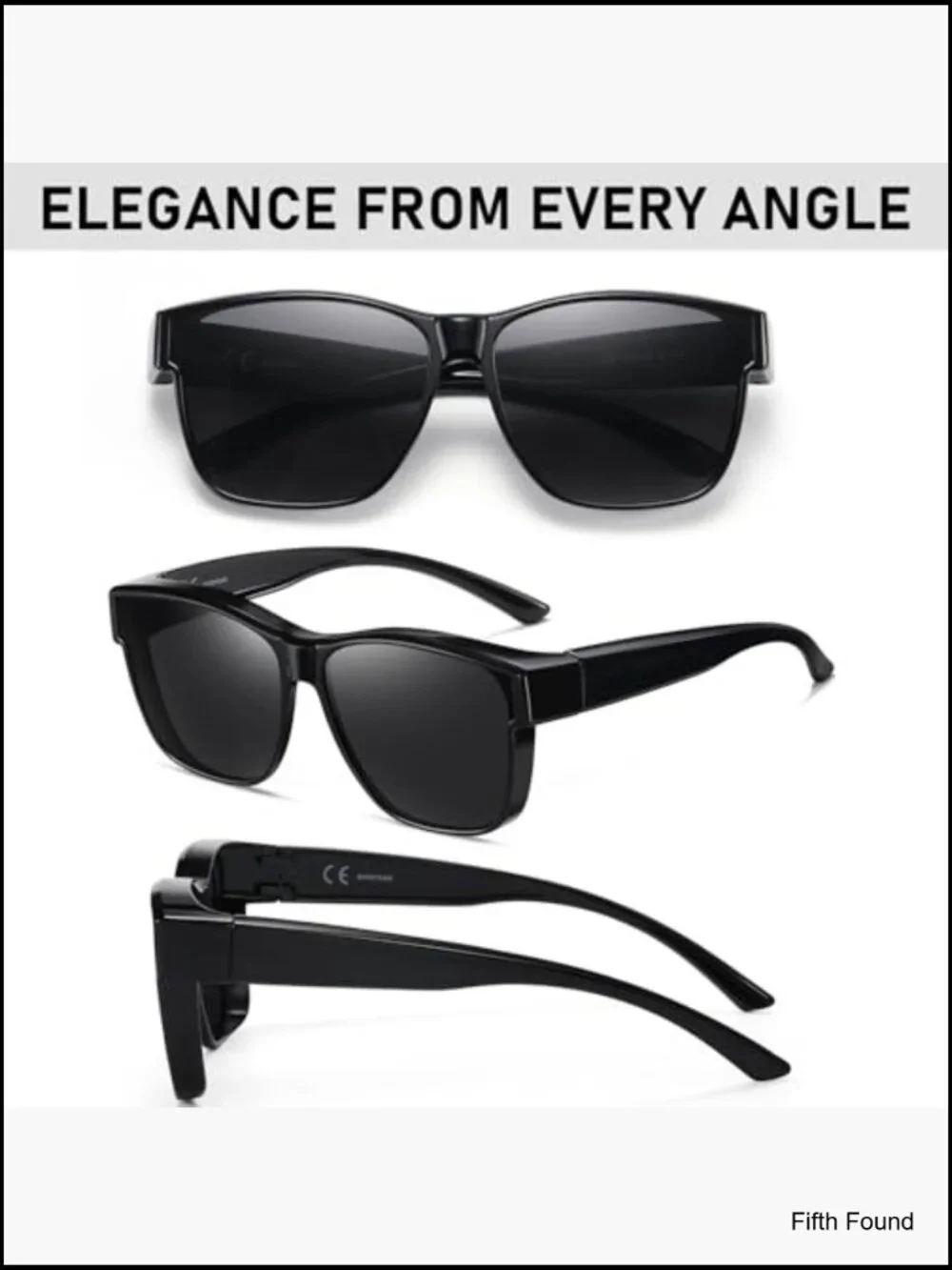 Polarized Fit Over Sunglasses UV400 Oversized Square Unisex